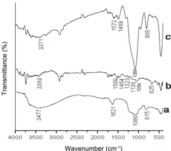 Fig. 4. EDS image of 10 wt% polyaniline/SiO 2 .