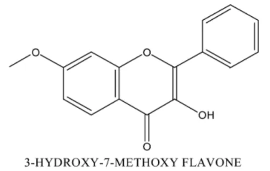 Fig. 1. 3-Hydroxy-7-methoxy-2-phenylchromen-4-one (HMPC).