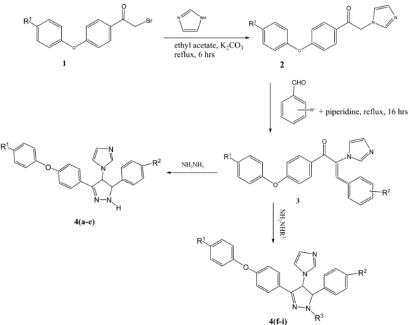 Table 1. Activity of compound 4 (a-i) against A. Niger and C. Albicans