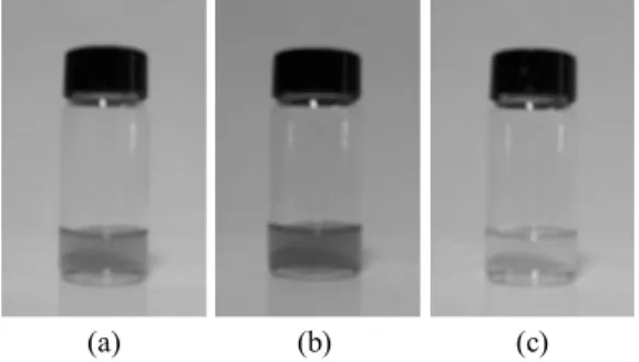 Fig. 2. Manufactured contact lens (sample(a) : brown  color).