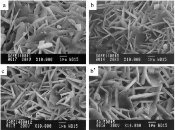 Fig. 14. XRD patterns of some samples in the fine-tuning screening of Sr x Al 1-x-y Tb y O δ .