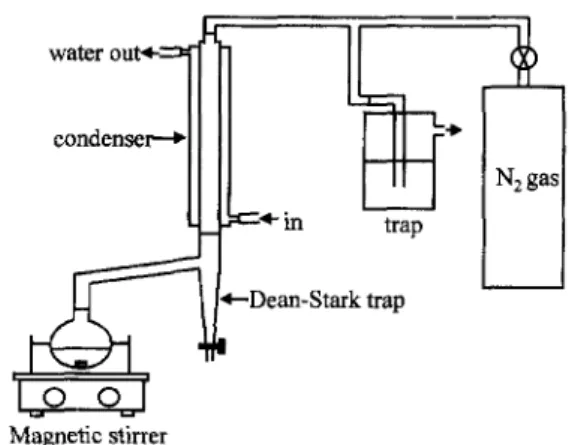 Fig. 1. Schematic diagram of the reaction system for the syn- syn-thesis of ester products.