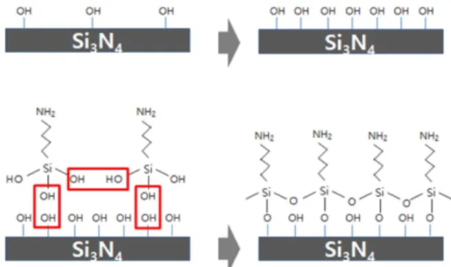 Fig. 1. Schematic of silane bonding.