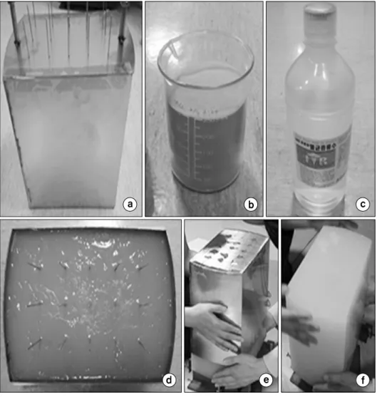 Fig.  1.  Making  of  agar  phantom: 