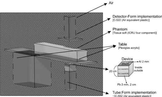 Fig.  1.  Geometry  design  for  Monte  Carlo  simulation.