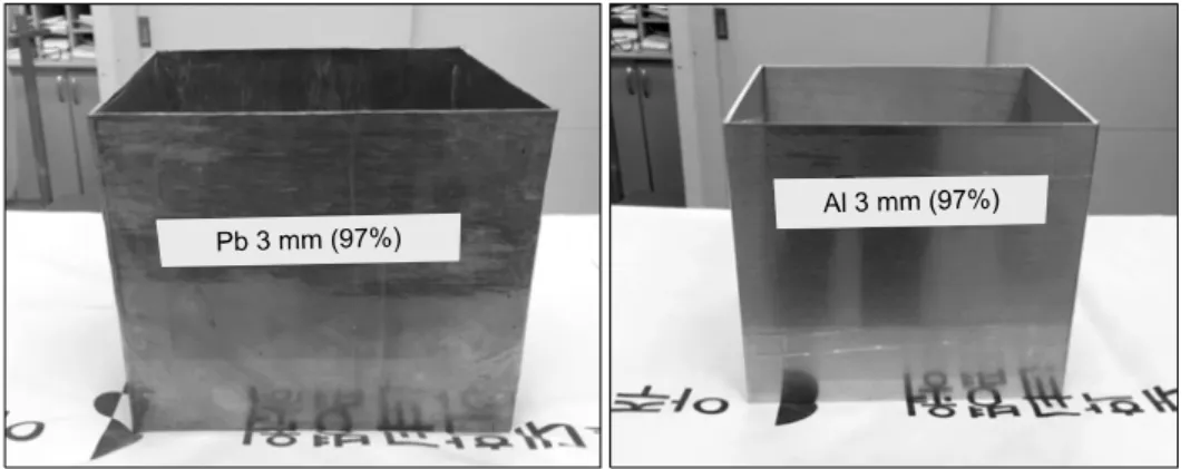 Fig.  2.  3-mm-thick  Pb  (x-ray  tube  shield)  and  3-mm-thick  Al  (x-ray  tube  double  shield).