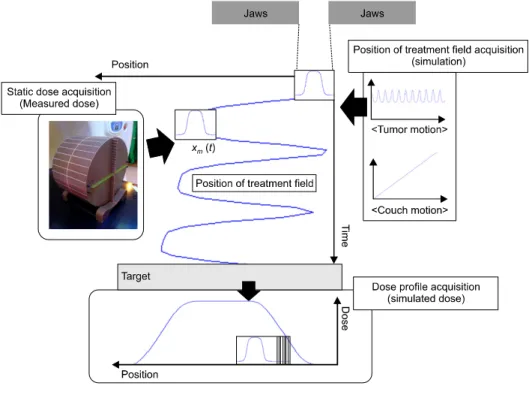 Fig.  1.  Schematic  of  acquiring  the  dose  profile.