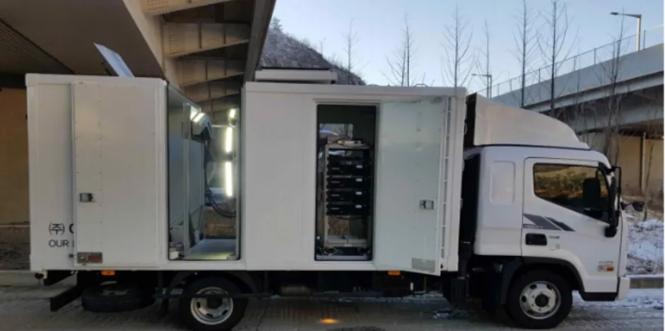 Fig. 2. Vehicle for concrete lining inspection