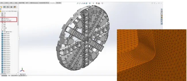 Fig. 5. Geometry modeling and mesh creation