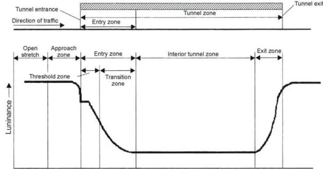 Fig. 1. Luminance reduction curve