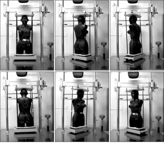 Fig.  5.  Measurement  of  dose  as  it  attached  TLD  to  Rando  phantom.