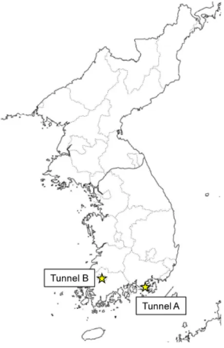 Fig. 2. Test sites