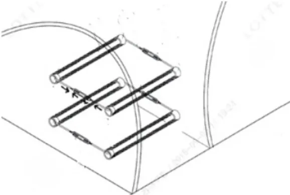 Fig. 1. Loop type steel wires reinforcement method