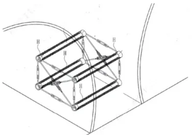 Fig. 3. 3D cubic steel wires reinforced method