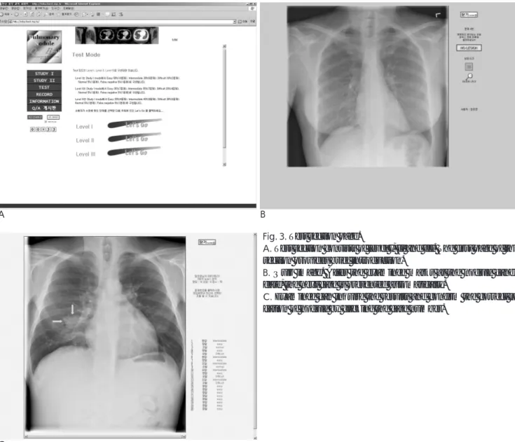 Fig. 3. Test section page.
