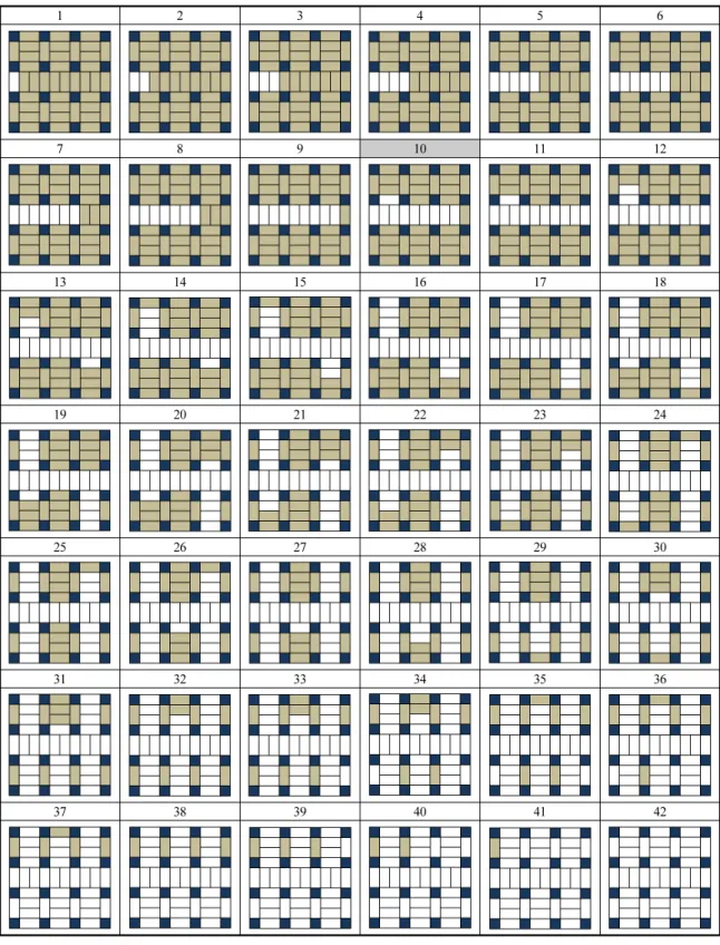 Fig. 4. Excavation sequence of an underground room-and-pillar structure (30×30 m)