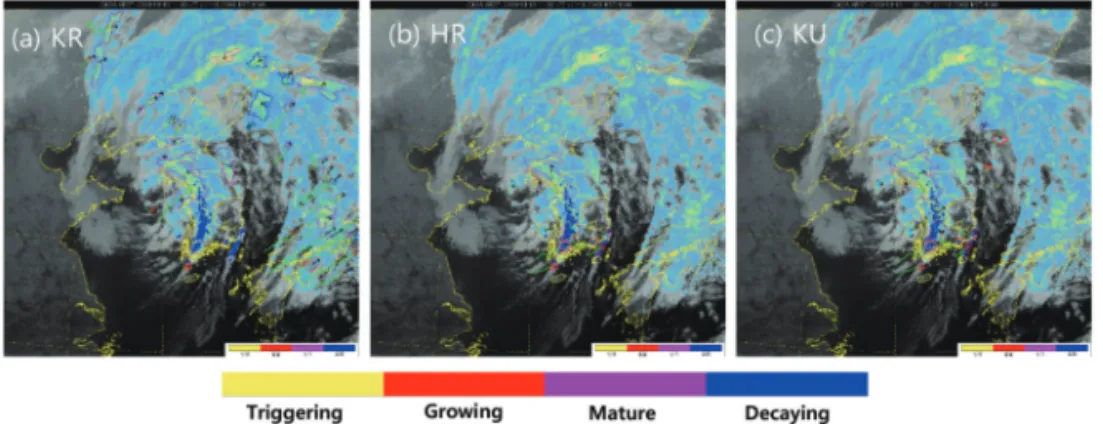 Fig. 8.  Same as Fig. 6 except for 11:00 UTC (nighttime) on Oct. 10, 2019.