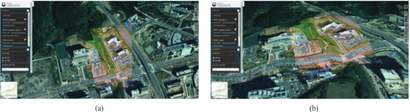Fig. 9.  Setting-up example of Tile map for Daum hybrid map visualization.
