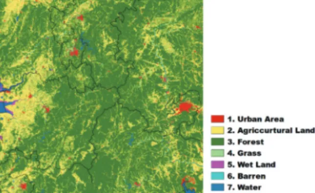 Fig. 2.  Land cover map for study area.