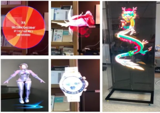 Fig.  13.  Demonstration  results  of  various  holograms