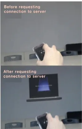 Fig.  10.  Create  a  virtual  object  with  a  mobile  phone  in  the  MR