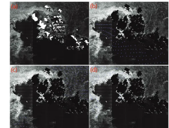 Fig. 4.  Original satellite imagery used to test the accuracies of Deep Learning Cases(a) (ID of satellite Images: S1B_EW_GRDM_1SDH_20170701T035350_20170701T035450_006289_