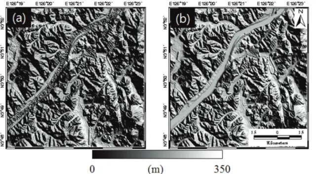 Fig. 3.  TerraSAR-X images acquired in the study area in (a) 2016 and (b) 2017.