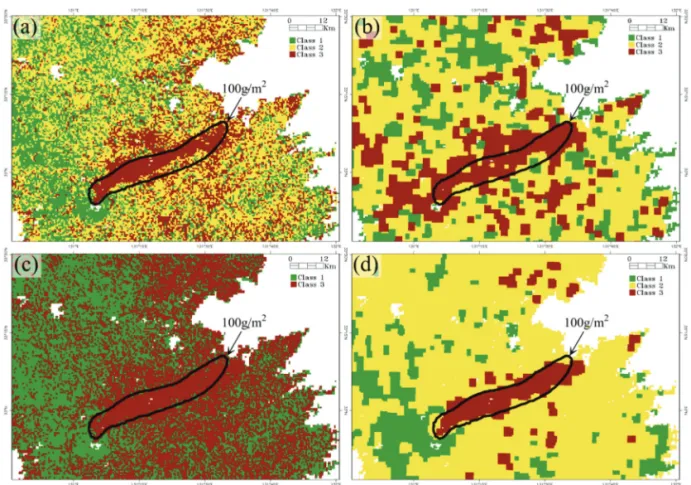 Table 2.  Detection rate of volcanic ash deposition and non-deposited region (unit: %) Applied Process No morphological filtering Morphological filtering