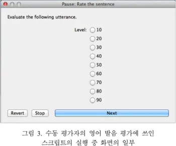 Figure  3.  Script  used  for  the  pronunciation  evaluation  for  manual  evaluators