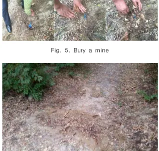 Fig.  6.  Camouflaged  and  buried  mines