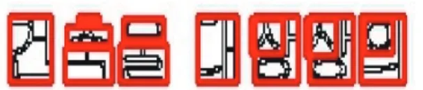 Fig. 5.  (a) The text image and (b) graphic image separated by modified Tombre method.