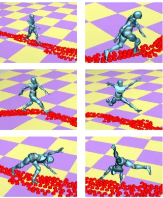 Fig.  5.  Adapted  motions  with  spatial  relationships  of  the  character’s  surrounding  environment(e.g.walk,  jump, 