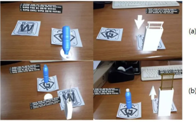 Fig.  7.  (a)Single-Marker  recognition             (b)Multi-Marker  recognition