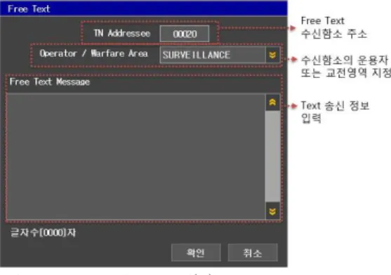 그림  6.  Free  Text의  HCI  구성(예)