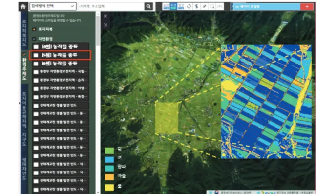 Fig. 10.  Process of classifying land cover.