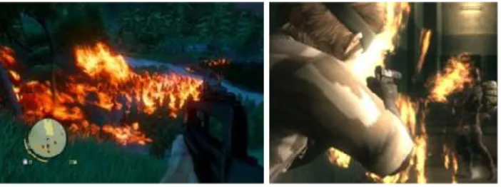 Fig.  1.  Fire  effects  in  game.