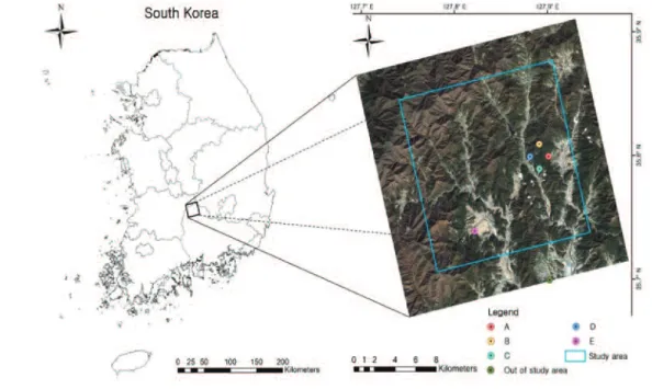 Fig. 1.  Study area (Geochang region).