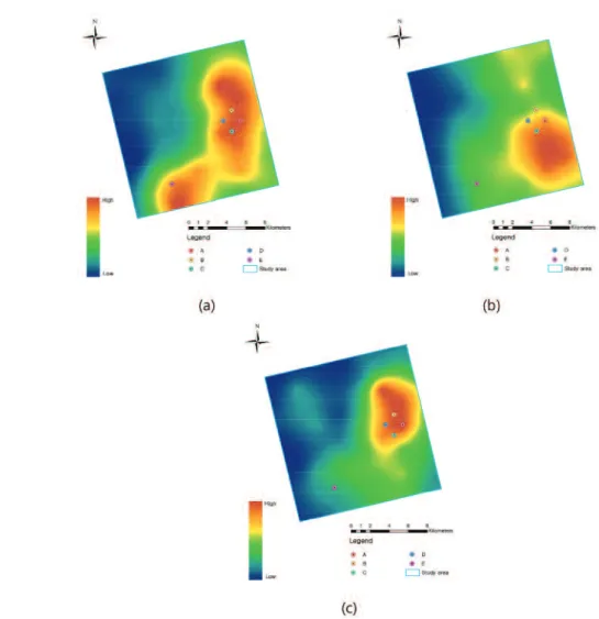 Table 2.  Z score of epicenters in the study area Location Magnitude Z score