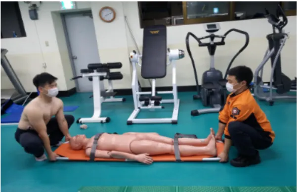Fig.  3.  Lifting  Stretcher  Posture