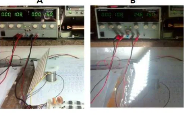 Fig.  4.  LED  PCB  Case(A:  a  plurality  of  heat  radiating  holes  in  side  and  bottom,  B:  hinge  for  fixing  and  tilting  the  case)