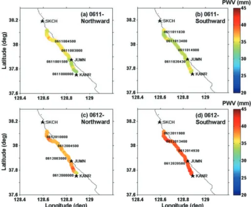 Table 6). It is suggested that the higher RV SNR values are mainly caused by MP effects (Kwon et al., 2011), which is consistent with the results of higher MP error, as shown in Fig