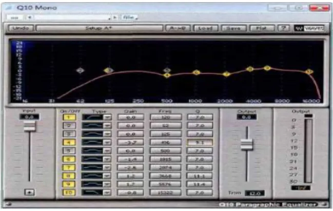 Fig.  4.  An  example  of  vocal  equilibrium  -  Q10  software  equilibrium  of  waves