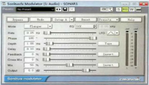 Fig.  4.  Modulation  software  of  Sonitus  [Fl]  using  Flanger  preset