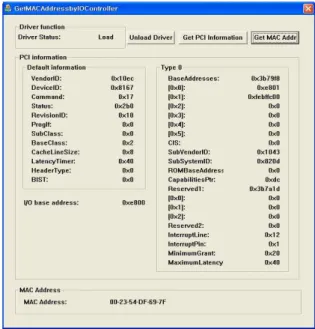 Fig.  3.  Example  of  extracting  MAC  address  using  registry