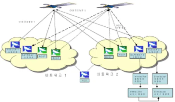 Fig.  1.  Satellite  Interactive  Network  Reference  Model