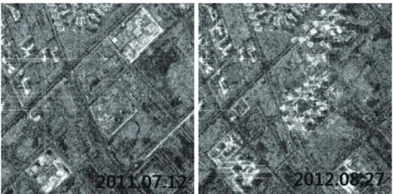 Fig. 5.  Difference image between the two amplitude images.