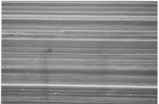 Figure  7.  Control  specimen.  HA  surface  without  any  conditioning(×2,000)  shows  a  rather  rough  and  isotropic  surface  with  round  particles.