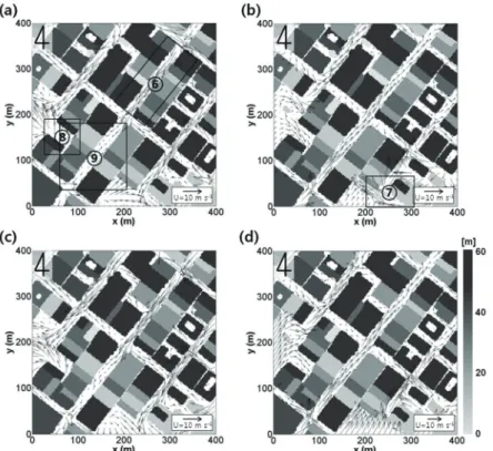 Fig. 7.  The same as in Fig. 3 except for the target area, B (Broadway and 7 th St.).