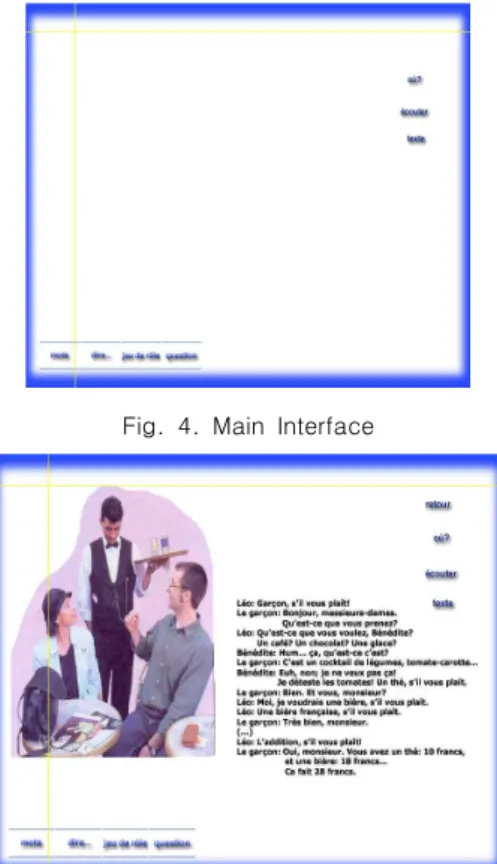 Fig.  5.  Interface  on  Button  Operation