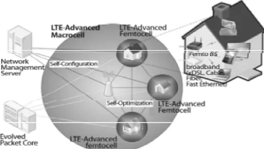 Fig.  1.  Macrocell-Femtocell  Structure
